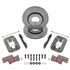 4 Pot Caliper and Vented Brake Disc Kit with Plain Vented Discs - TR4A-6 RR1427